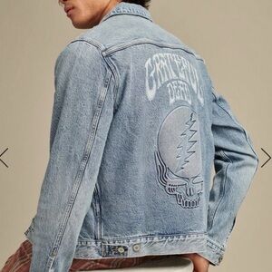 Lucky Brand Grateful Dead Blue Denim Jacket with Graphic Design NWT SOLD OUT!